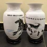 國禮藝術(shù)大師言奇、張巖石等藝術(shù)陶瓷花瓶定做