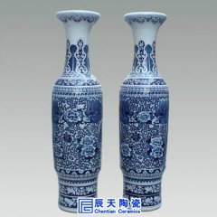 景德鎮(zhèn)落地大花瓶燒制工藝，多作陶瓷禮品用